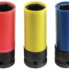 Juego de llaves de vaso largas para llantas, de metal ligero Impact 1/2", 3 piezas