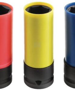 Juego de llaves de vaso largas para llantas, de metal ligero Impact 1/2