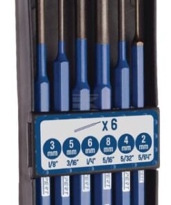 Juego con 6 punzones 2-8 mm