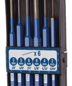 Juego con 6 punzones 2-8 mm