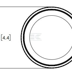 Faro destellante LED, ámbar, fijación a rosca, 12/24 V, serie Bronze