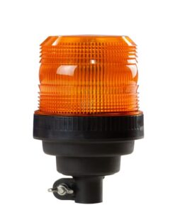 Faro destellante LED, ámbar, fijación mástil elástico, 12/24 V, serie Bronze