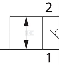 Vá. 2/2 car. no. ce., 70 l/min