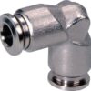 Racor acodado de inserción 4 mm