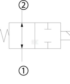 Valve 2/2 EDH12/NA-24CA-DG 3/4