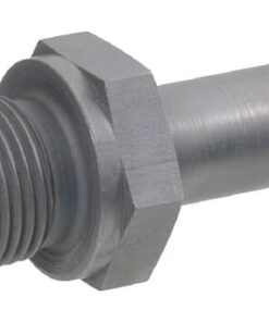 Racor tubo vertical macho 12Sx3/8" BSP WD, acero inox.