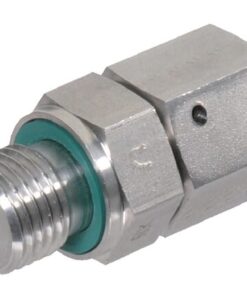 Racor recto con tuerca loca M/H 8L x 1/4" BSP WD, acero inox.