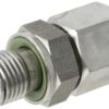 Racor recto con tuerca loca M/H 10L x 1/4" BSP WD, acero inox.