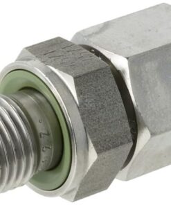 Racor recto con tuerca loca M/H 10L x 1/4" BSP WD, acero inox.