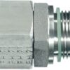 Racor recto con tuerca loca M/H 12L x M16 WD, acero inox.