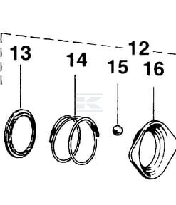 Horquilla para embrague K96, W2400/P400/W400E Walterscheid