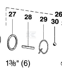 Horquilla para embrague K96, W2400/P400/W400E Walterscheid