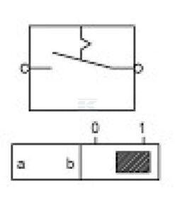Interruptor pulsador 12,5 A - 24 V (1 ud.)