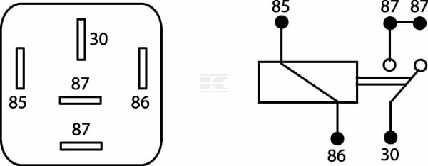 Relé mini contacto 12 V 30 A 2 Relé mini contacto 12 V 30 A