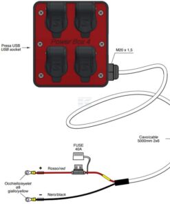Powerbox 4 4xCobo 12 V