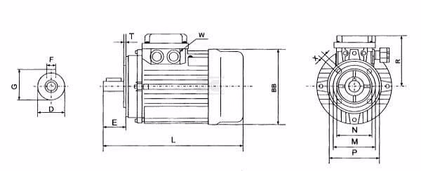 Motor eléctrico 1,1 kW