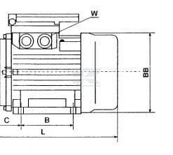 Motor eléctrico 0,37 kW