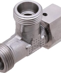 Racor en T ajustable 12S acero inox.