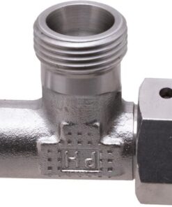 Racor en T ajustable 12S acero inox.