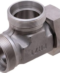 Racor en T ajustable 42L acero inox.