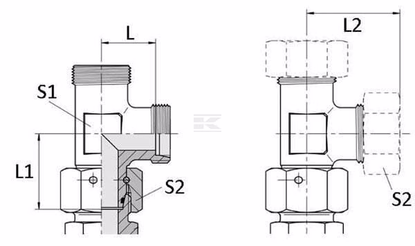 T invertida orientable 10S 2 T invertida orientable 10S