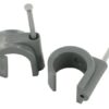 Abrazadera para cables con clavo 16/19 gris