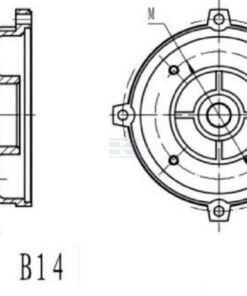 Brida motor 100-B14 11 Brida motor 112-B14