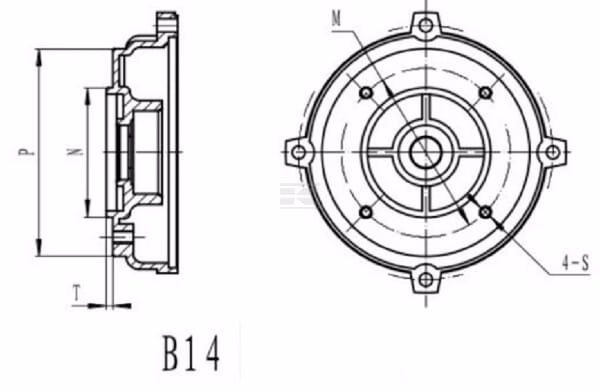 Brida motor 100-B14 6 Brida motor 112-B14