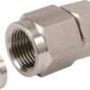 Rac. manómetro+ boquilla lisa 12S-1/2BSP inox.