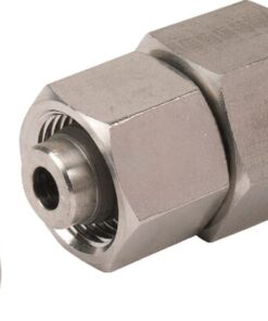 Rac. manómetro+ boquilla lisa 12S-1/2BSP inox.