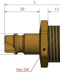 Boquilla rosc. macho BSP M14x1,5mm