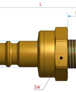 Conector hidr. macho BSP 1/4"