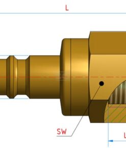 Conector hidr. hembra BSP 1/4