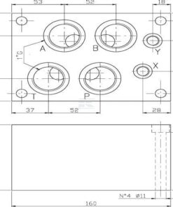 Conector 1" conexión inferior-A C NG16 8 Conector 1