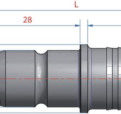 Boquilla rosc. para tubo 16 mm
