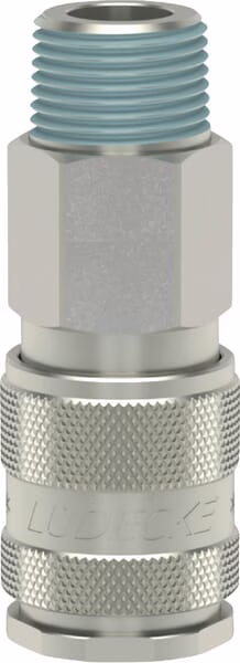 Acoplam. rápido macho BSP 1/2" 3 Acoplam. rápido macho BSP 3/8"