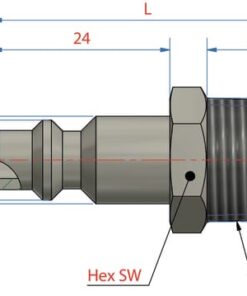 Male con with 1/8" BSP M thread