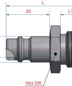 Boquilla rosc. macho BSP 1/2" 10 Boquilla rosc. macho BSP 3/8
