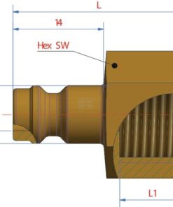 Boquilla rosc. hembra BSP 1/4"