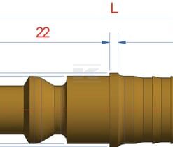 Conector hidrául. + racor 9mm