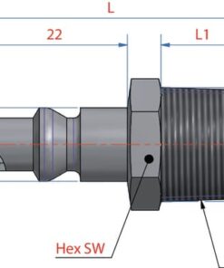 Boquilla rosc. macho BSP 1/4