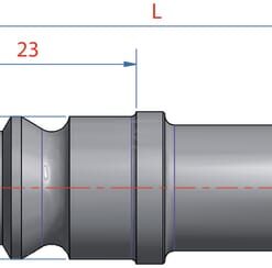 Boquilla rosc. para tubo 19 mm