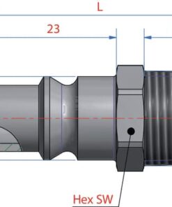 Boquilla rosc. macho BSP 3/8"