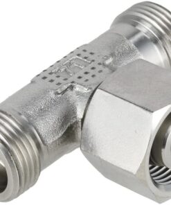 Racor en T ajustable 22L acero inox.