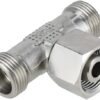 Racor en T ajustable 8L acero inox.