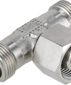 Racor en T ajustable 12S acero inox.