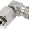 Racor en T ajustable 6L acero inox.