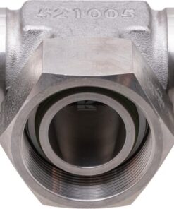 Racor en T ajustable 38S acero inox.
