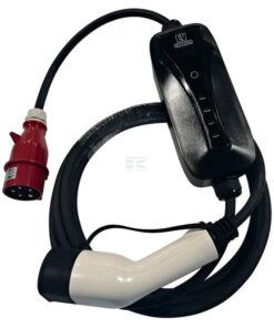 Cable de carga EV, tipo 2, enchufe CEE, 22 kW, 32 A, 5 m