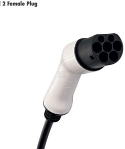 Cable de carga EV Home, tipo 2, enchufe UE, 3,7 kW, 8-16 A, 5 m